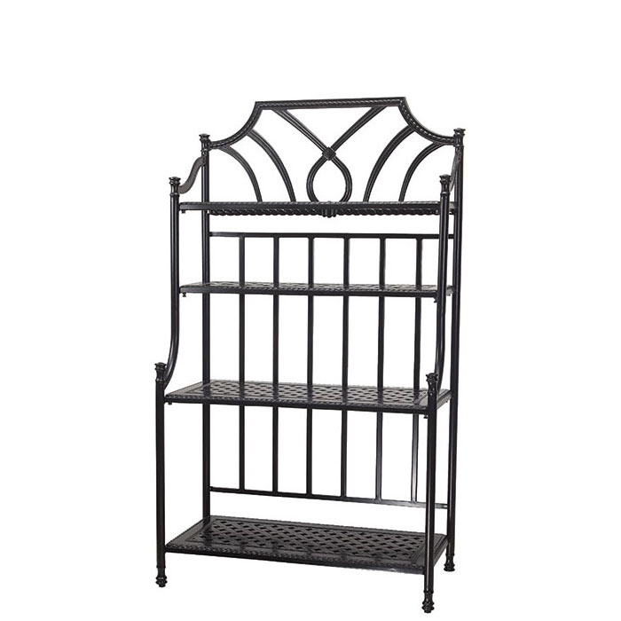 Grand Terrace Cast Aluminum Bakers Rack by Gensun - Image 2